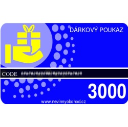 Dárkový poukaz 3000